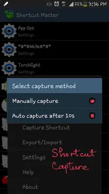 Shortcut Master (Lite) android App screenshot 2